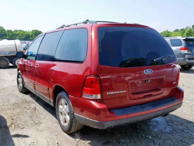 2FMDA57614BA88479 - 2004 FORD FREESTAR S RED photo 3