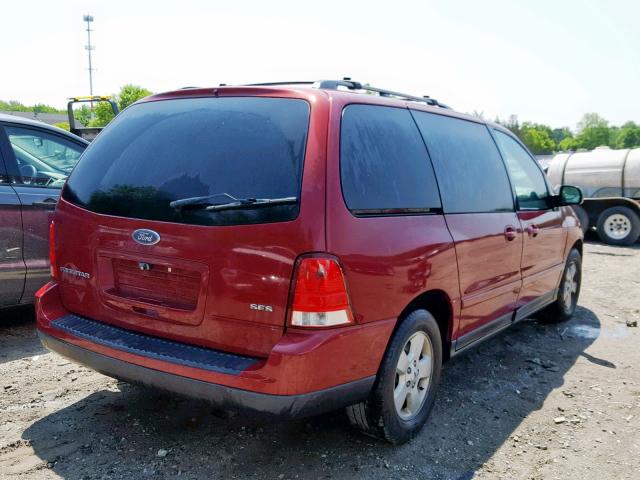 2FMDA57614BA88479 - 2004 FORD FREESTAR S RED photo 4