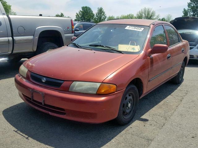 JM1BC1411V0150070 - 1997 MAZDA PROTEGE DX MAROON photo 2