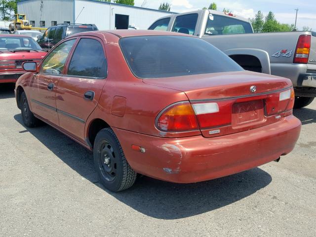 JM1BC1411V0150070 - 1997 MAZDA PROTEGE DX MAROON photo 3