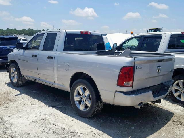 1C6RD6FT7CS246737 - 2012 DODGE RAM 1500 S SILVER photo 3