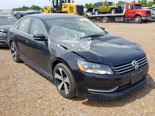 1VWBH7A39DC019361 - 2013 VOLKSWAGEN PASSAT SE BLACK photo 1