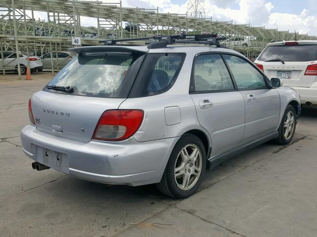 JF1GG296X2H825664 - 2002 SUBARU IMPREZA WR SILVER photo 4