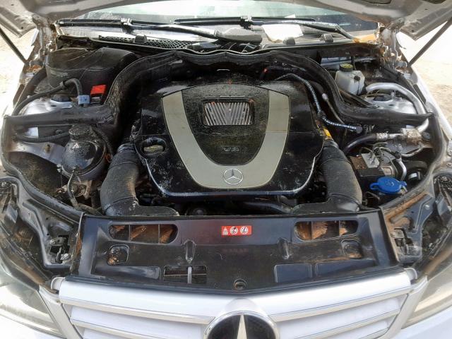 WDDGF8BBXCR204661 - 2012 MERCEDES-BENZ C 300 4MAT SILVER photo 7