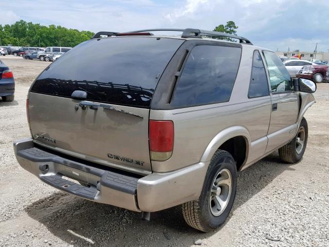 1GNCS18X33K105775 - 2003 CHEVROLET BLAZER GOLD photo 4