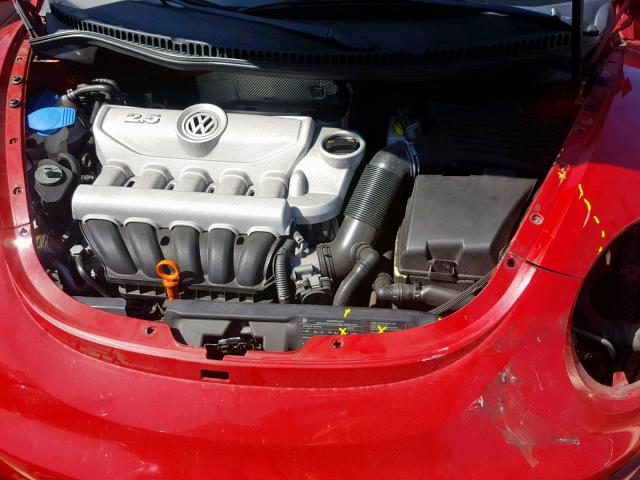 3VWRG31YX9M409008 - 2009 VOLKSWAGEN NEW BEETLE წითელი ფოტო 7