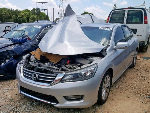 1HGCR2F82DA030887 - 2013 HONDA ACCORD EXL SILVER photo 2