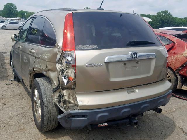 JHLRE38708C012562 - 2008 HONDA CR-V EXL GOLD photo 3