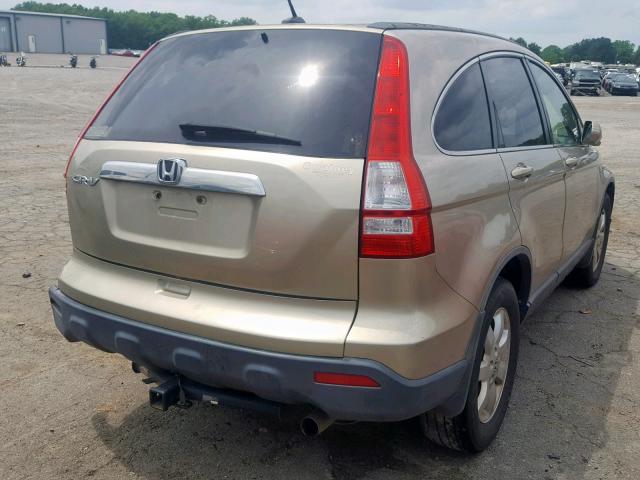 JHLRE38708C012562 - 2008 HONDA CR-V EXL GOLD photo 4