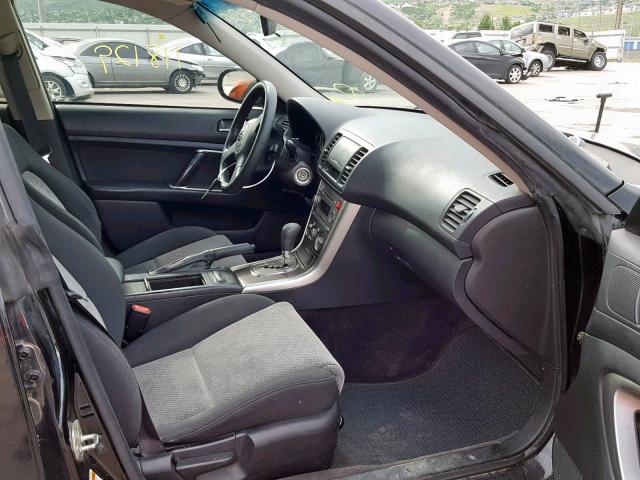 4S4BP61C057359424 - 2005 SUBARU LEGACY OUT BLACK photo 5