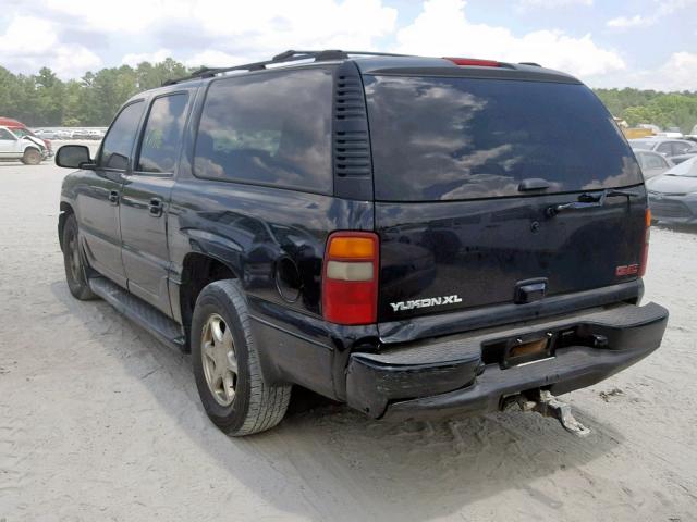 1GKFK66U63J165572 - 2003 GMC YUKON XL D BLACK photo 3