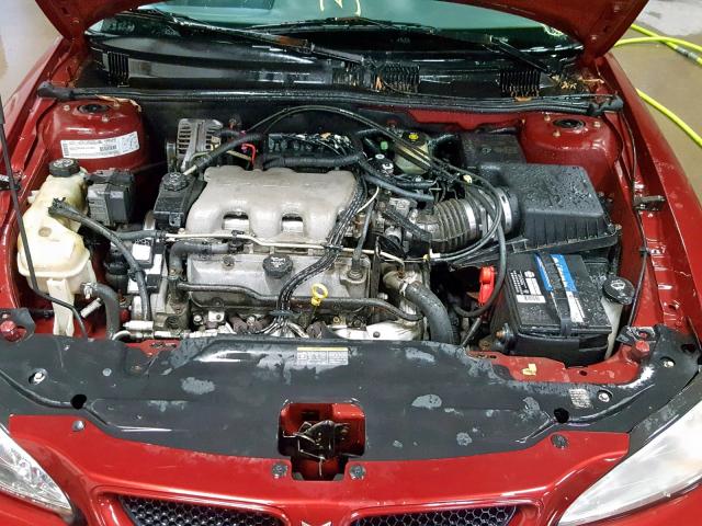 1G2NF52E43M695028 - 2003 PONTIAC GRAND AM S RED photo 7