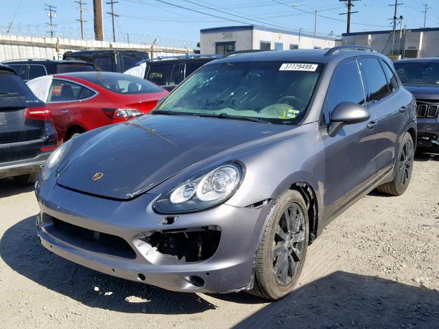 WP1AB2A21BLA43420 - 2011 PORSCHE CAYENNE S GRAY photo 2