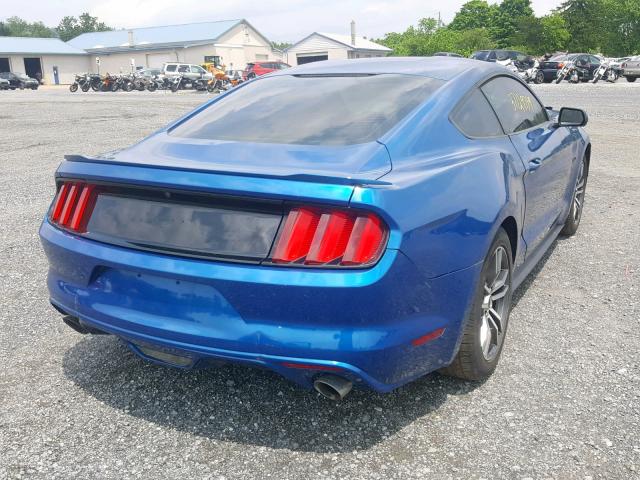 1FA6P8CF2H5329226 - 2017 FORD MUSTANG GT BLUE photo 4