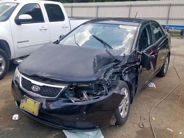 KNAFU4A26D5672480 - 2013 KIA FORTE EX BLACK photo 2