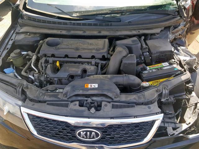 KNAFU4A26D5672480 - 2013 KIA FORTE EX BLACK photo 7