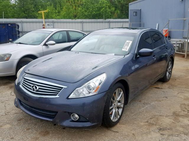 JN1CV6AP4BM503378 - 2011 INFINITI G37 BASE BLUE photo 2