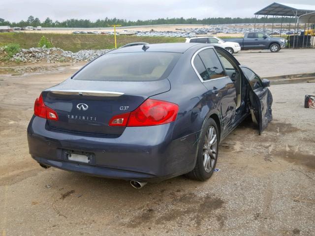 JN1CV6AP4BM503378 - 2011 INFINITI G37 BASE BLUE photo 4