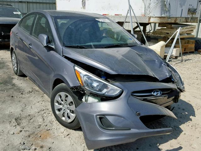 KMHCT4AE0GU115671 - 2016 HYUNDAI ACCENT SE GRAY photo 1