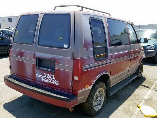 1GBDM15Z9KB238881 - 1989 CHEVROLET ASTRO RED photo 4