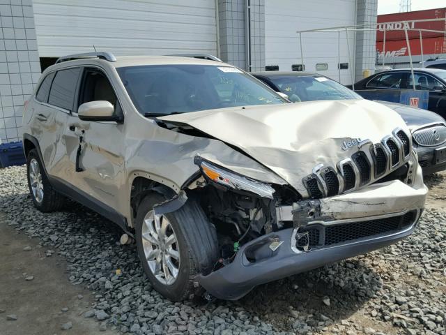 1C4PJMDB8FW578562 - 2015 JEEP CHEROKEE L TAN photo 1