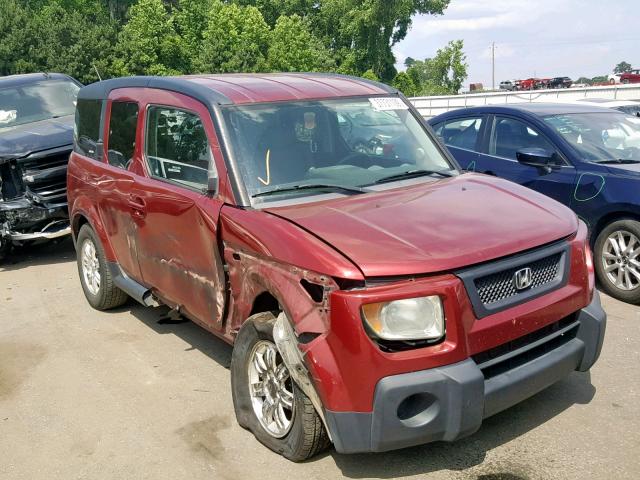 5J6YH18786L016046 - 2006 HONDA ELEMENT EX RED photo 1