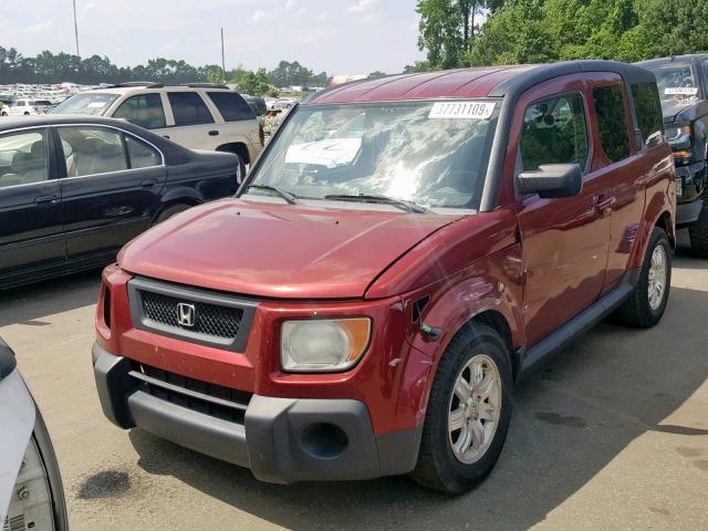 5J6YH18786L016046 - 2006 HONDA ELEMENT EX RED photo 2