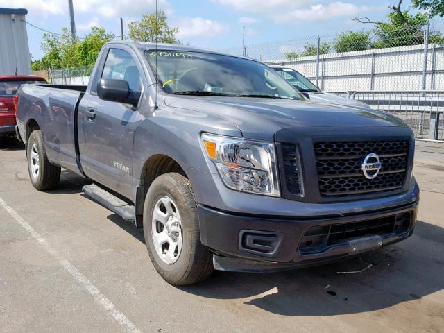 1N6AA1R84HN539684 - 2017 NISSAN TITAN S GRAY photo 1