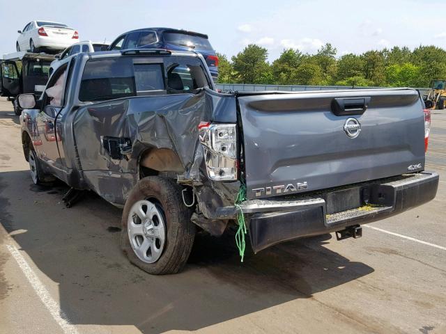 1N6AA1R84HN539684 - 2017 NISSAN TITAN S GRAY photo 3