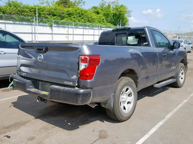 1N6AA1R84HN539684 - 2017 NISSAN TITAN S GRAY photo 4