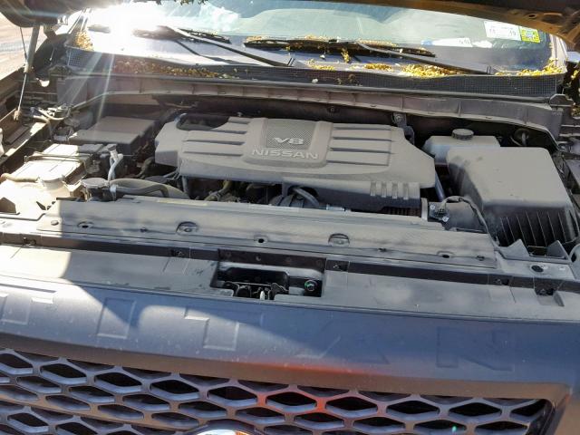 1N6AA1R84HN539684 - 2017 NISSAN TITAN S GRAY photo 7