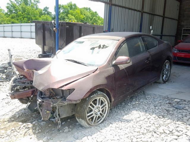 JTKDE167270157139 - 2007 TOYOTA SCION TC MAROON photo 2