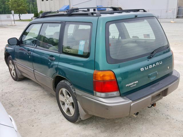 JF1SF6552YH700779 - 2000 SUBARU FORESTER S GREEN photo 3