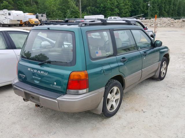 JF1SF6552YH700779 - 2000 SUBARU FORESTER S GREEN photo 4