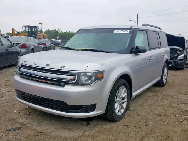 2FMGK5B87EBD39543 - 2014 FORD FLEX SE SILVER photo 2