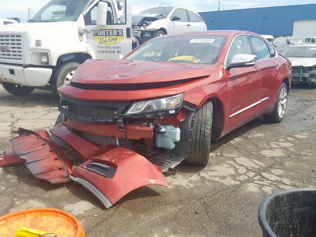 2G1155S39E9154142 - 2014 CHEVROLET IMPALA LTZ MAROON photo 2