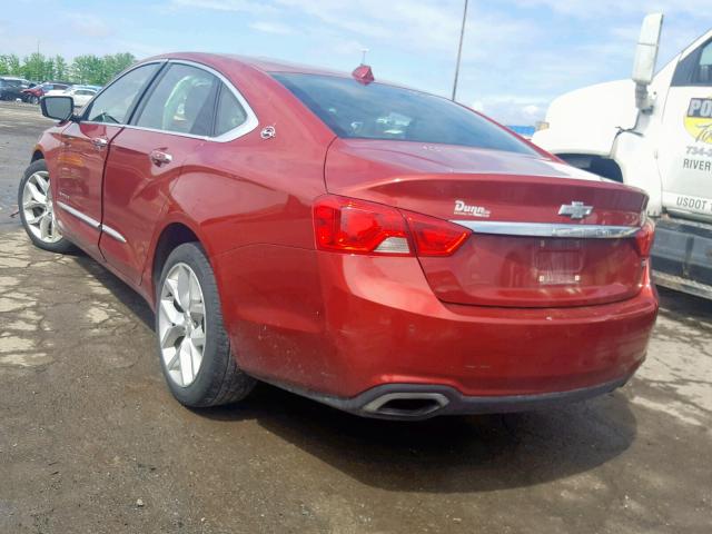 2G1155S39E9154142 - 2014 CHEVROLET IMPALA LTZ MAROON photo 3