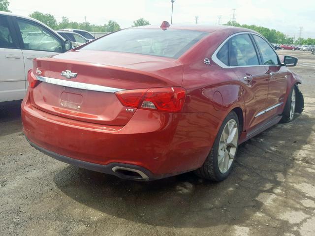 2G1155S39E9154142 - 2014 CHEVROLET IMPALA LTZ MAROON photo 4