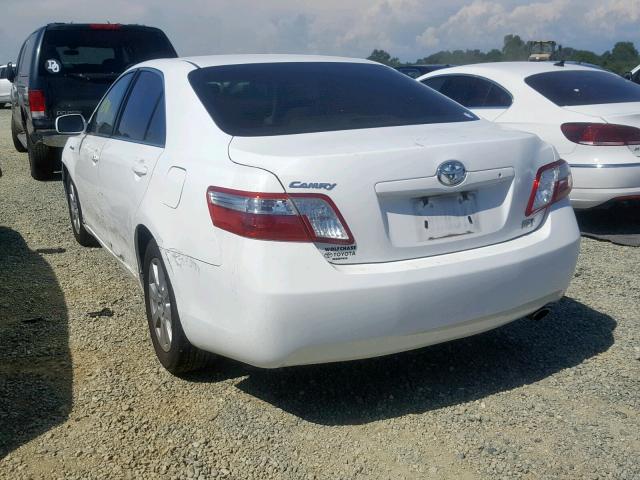 4T1BB46K48U049835 - 2008 TOYOTA CAMRY HYBR WHITE photo 3