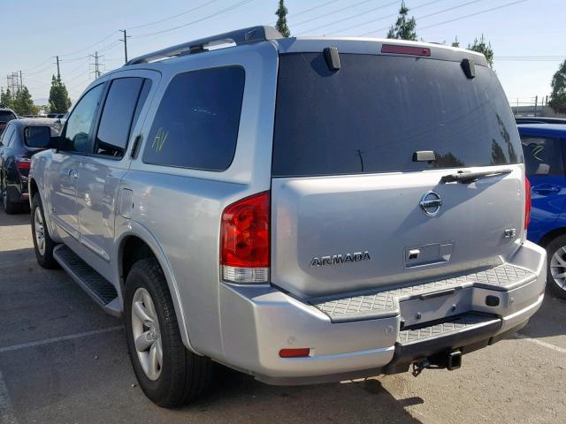 5N1AA08DX8N611561 - 2008 NISSAN ARMADA SE SILVER photo 3