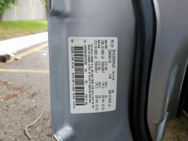 2A4GM68436R787905 - 2006 CHRYSLER PACIFICA T SILVER photo 10
