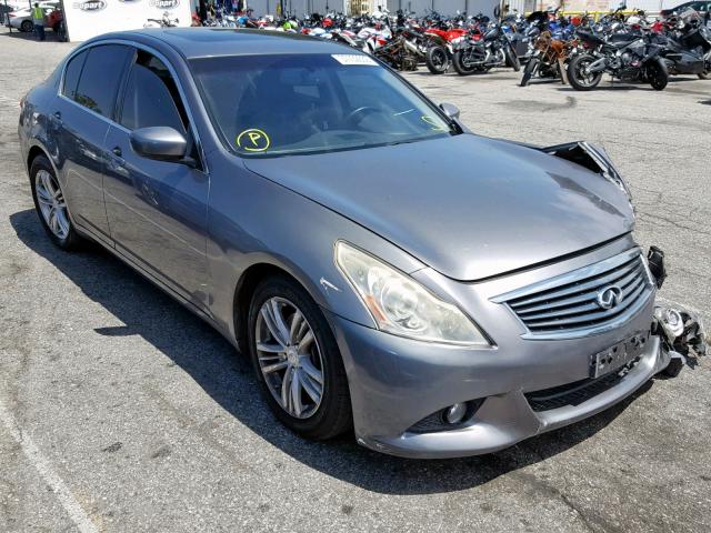 JN1CV6AP0BM503054 - 2011 INFINITI G37 BASE GRAY photo 1