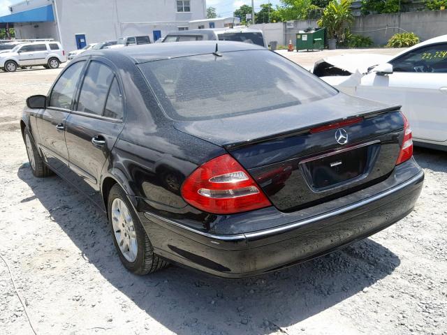 WDBUF65J24X113853 - 2004 MERCEDES-BENZ E 320 BLACK photo 3