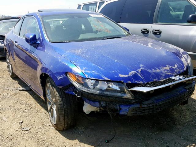 1HGCT1B8XEA016707 - 2014 HONDA ACCORD EXL BLUE photo 1