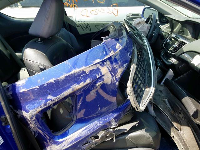 1HGCT1B8XEA016707 - 2014 HONDA ACCORD EXL BLUE photo 5