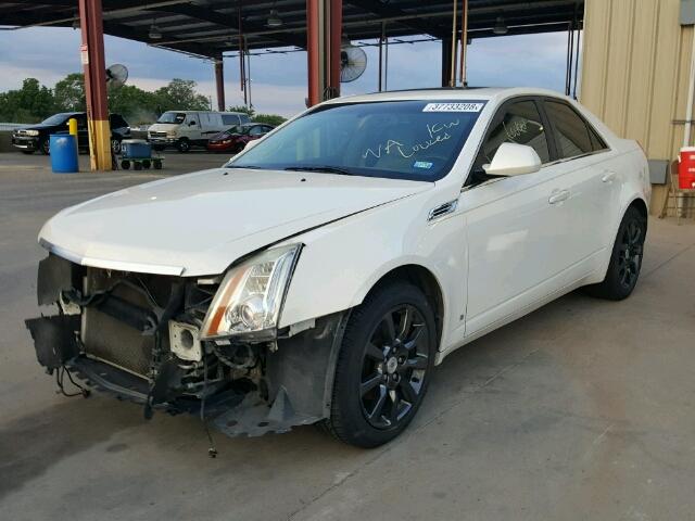 1G6DP57V380127352 - 2008 CADILLAC CTS HI FEA WHITE photo 2