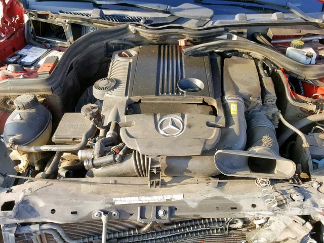 WDDGJ4HB2CF886953 - 2012 MERCEDES-BENZ C 250 RED photo 7