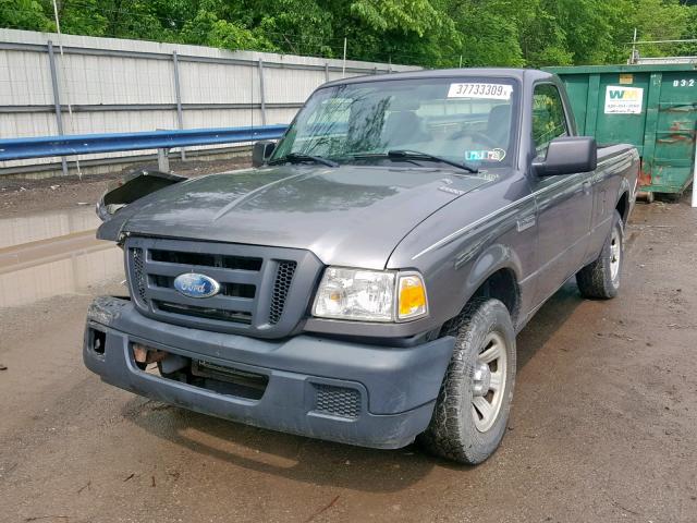 1FTYR10D67PA61694 - 2007 FORD RANGER GRAY photo 2