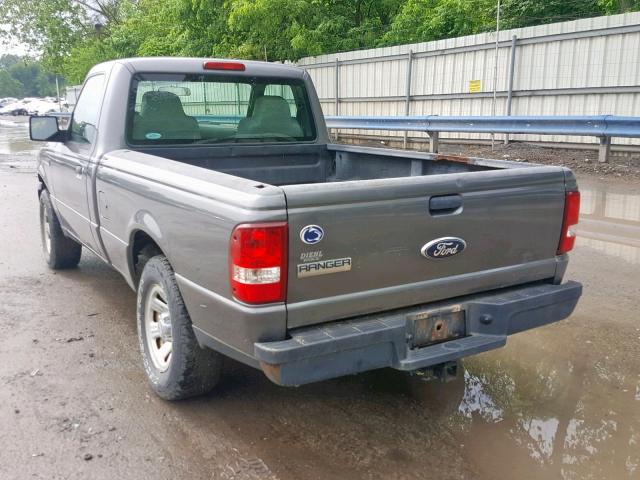 1FTYR10D67PA61694 - 2007 FORD RANGER GRAY photo 3