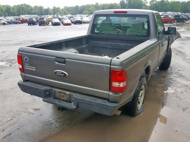1FTYR10D67PA61694 - 2007 FORD RANGER GRAY photo 4